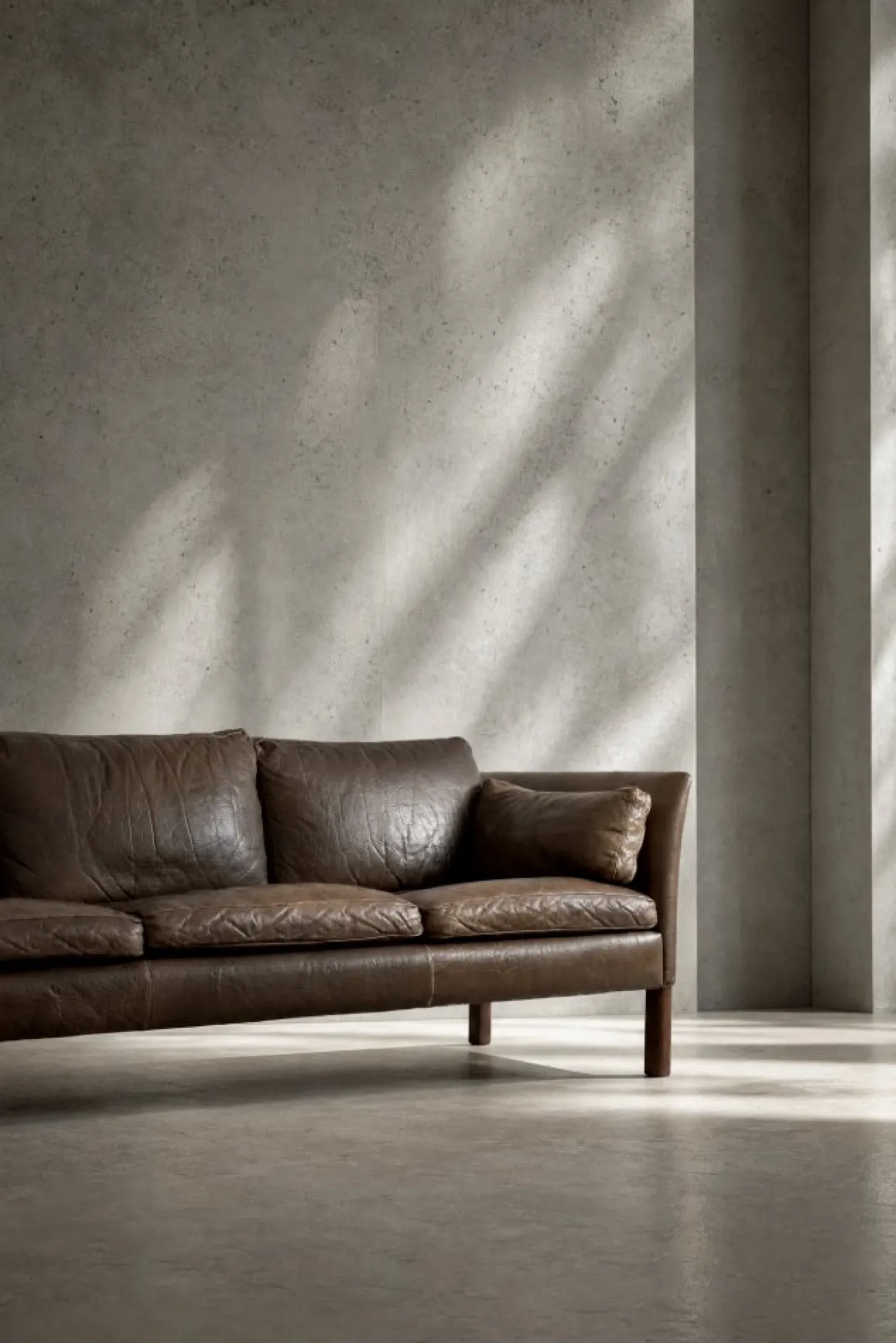 Mid-Century Modern Leder Cromwell Sofa von Arne Norell, 1960er
