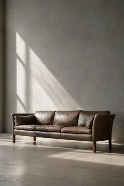 Mid-Century Modern Leder Cromwell Sofa von Arne Norell, 1960er