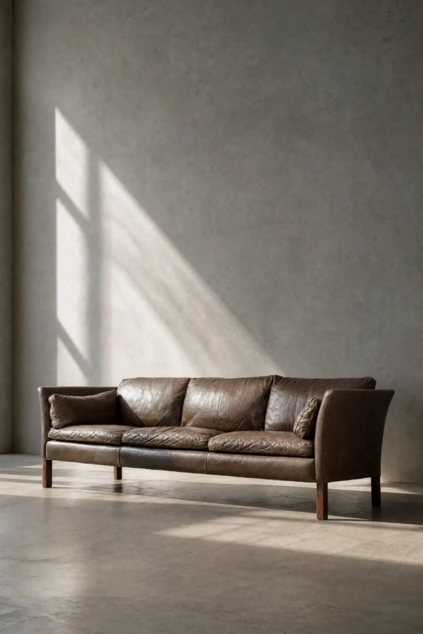 Mid-Century Modern Leder Cromwell Sofa von Arne Norell, 1960er