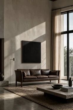 Mid-Century Modern Leder Cromwell Sofa von Arne Norell, 1960er