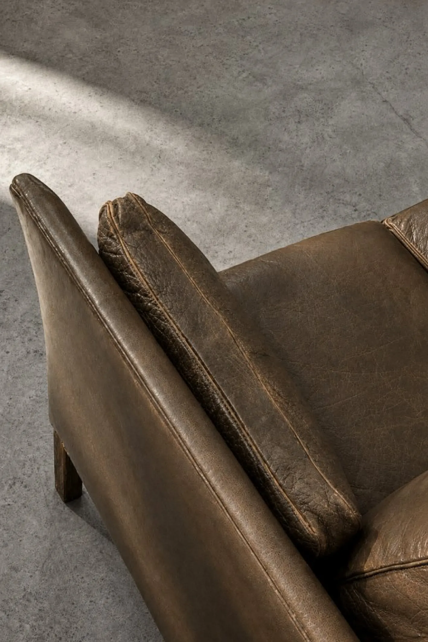 Mid-Century Modern Leder Cromwell Sofa von Arne Norell, 1960er