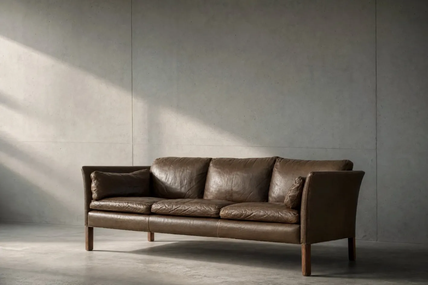 Mid-Century Modern Leder Cromwell Sofa von Arne Norell, 1960er