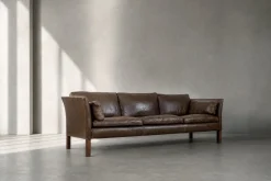 Mid-Century Modern Leder Cromwell Sofa von Arne Norell, 1960er