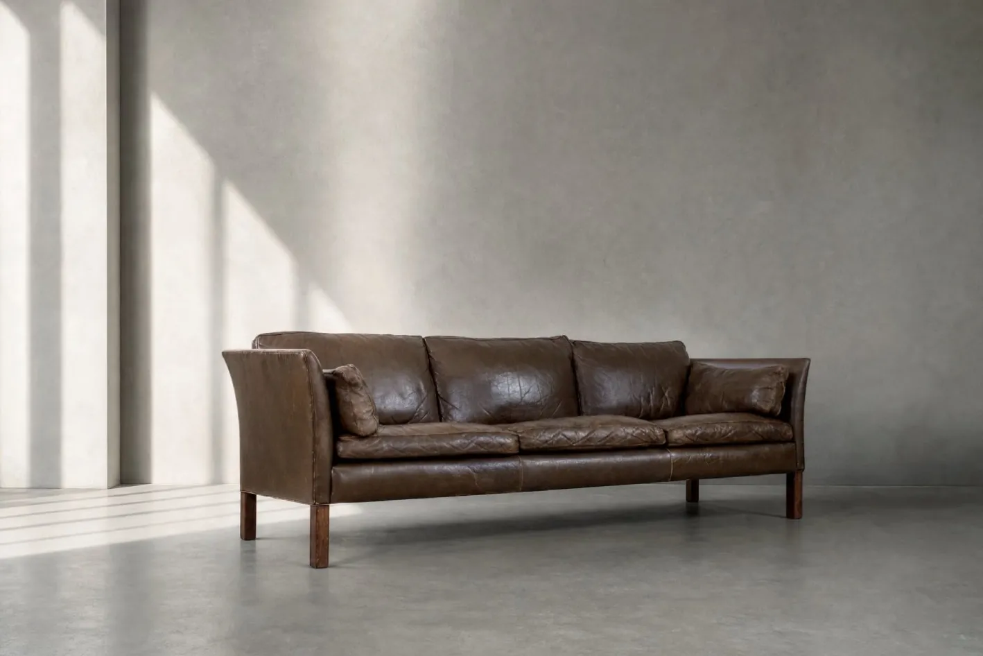 Mid-Century Modern Leder Cromwell Sofa von Arne Norell, 1960er
