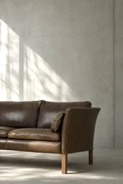 Mid-Century Modern Leder Cromwell Sofa von Arne Norell, 1960er