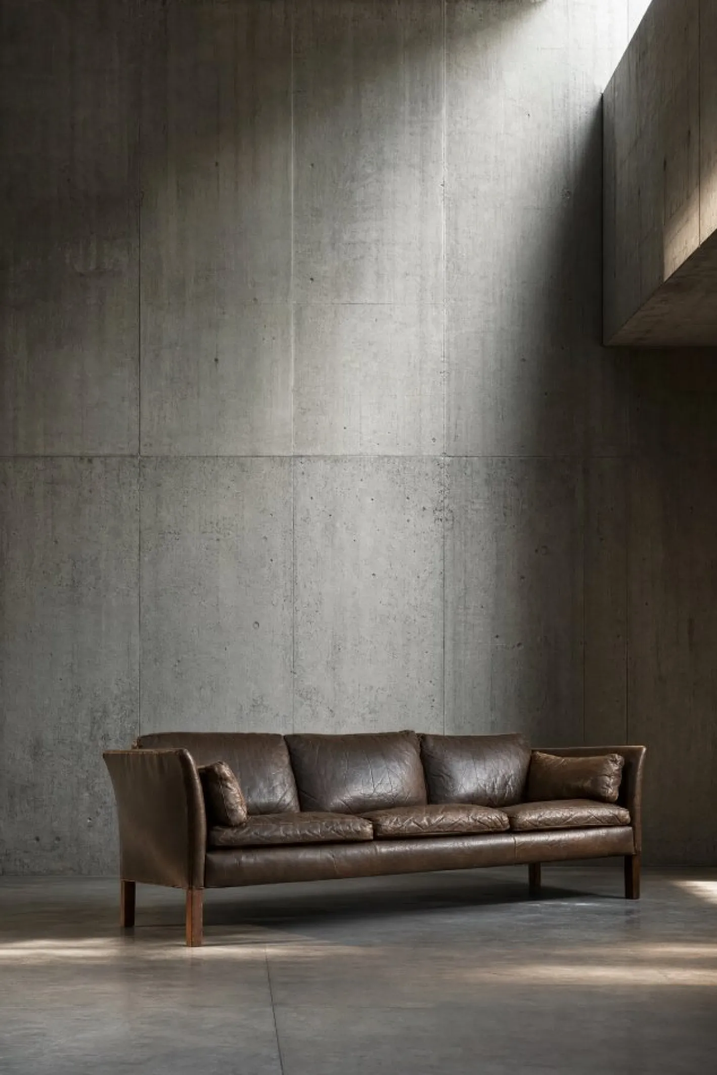 Mid-Century Modern Leder Cromwell Sofa von Arne Norell, 1960er