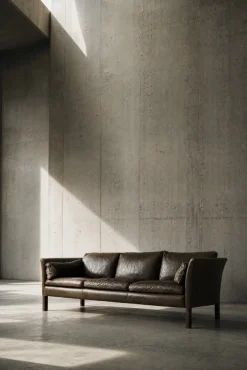 Mid-Century Modern Leder Cromwell Sofa von Arne Norell, 1960er