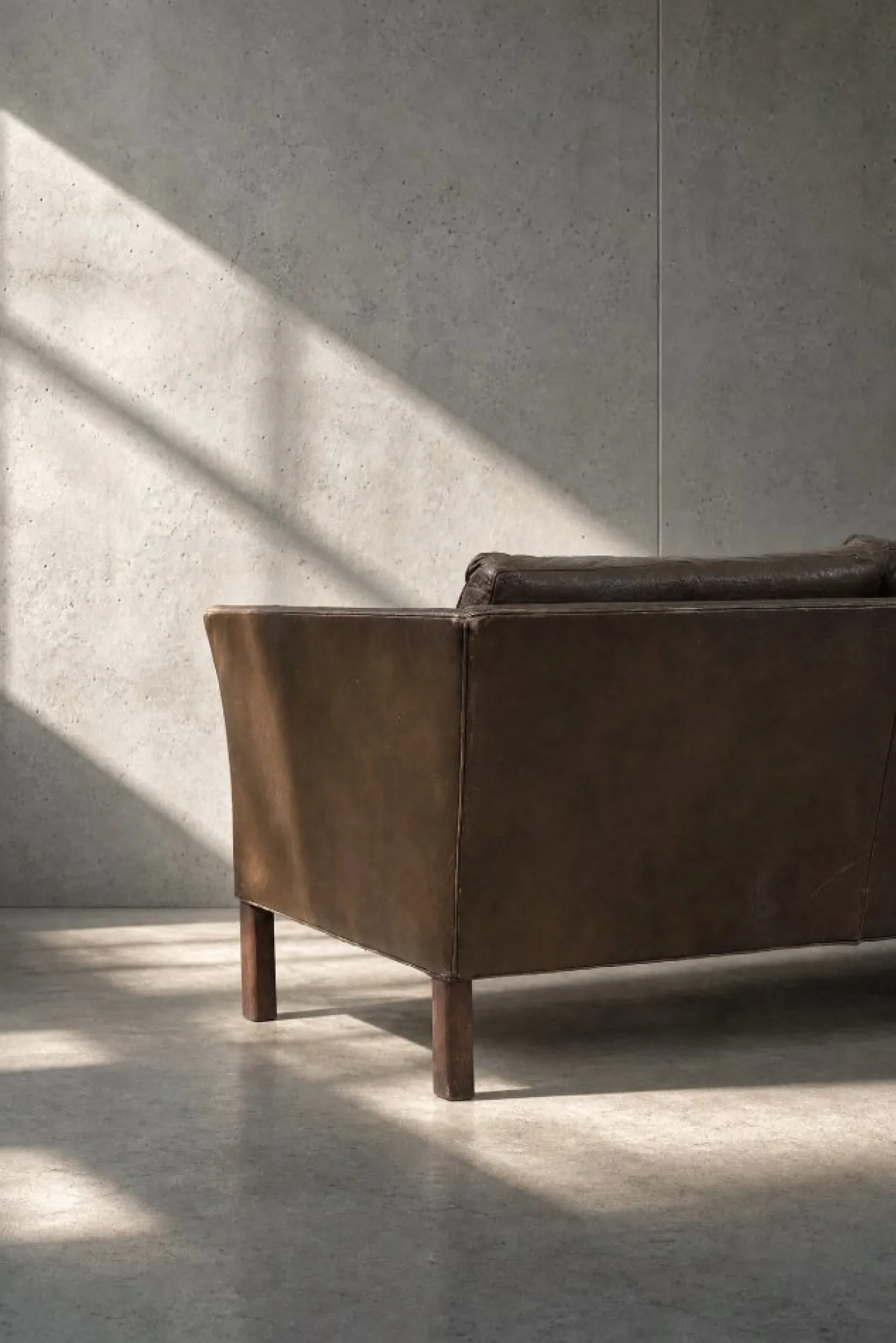 Mid-Century Modern Leder Cromwell Sofa von Arne Norell, 1960er