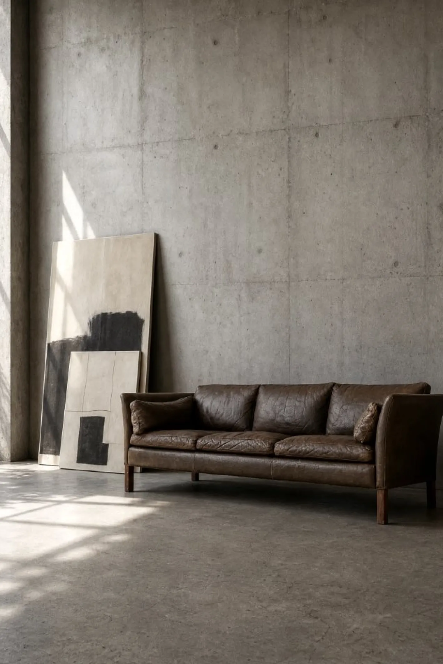 Mid-Century Modern Leder Cromwell Sofa von Arne Norell, 1960er