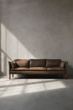 Mid-Century Modern Leder Cromwell Sofa von Arne Norell, 1960er