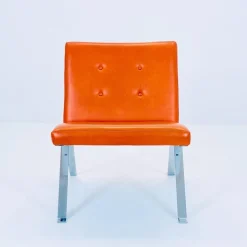 Mid-Century Modern Ledersessel von Hans Eichenberger für Girsberger, 1960er