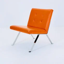 Mid-Century Modern Ledersessel von Hans Eichenberger für Girsberger, 1960er