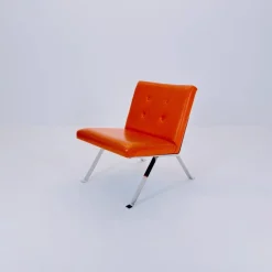 Mid-Century Modern Ledersessel von Hans Eichenberger für Girsberger, 1960er