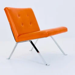 Mid-Century Modern Ledersessel von Hans Eichenberger für Girsberger, 1960er