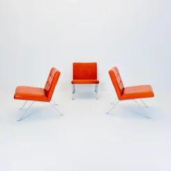 Mid-Century Modern Ledersessel von Hans Eichenberger für Girsberger, 1960er