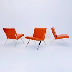 Mid-Century Modern Ledersessel von Hans Eichenberger für Girsberger, 1960er