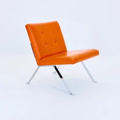 Mid-Century Modern Ledersessel von Hans Eichenberger für Girsberger, 1960er