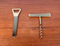 Mid-Century Modern Metall Korkenzieher & Flaschenöffner, 1960er, 2er Set