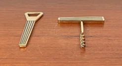 Mid-Century Modern Metall Korkenzieher & Flaschenöffner, 1960er, 2er Set