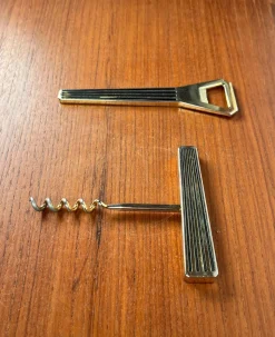 Mid-Century Modern Metall Korkenzieher & Flaschenöffner, 1960er, 2er Set