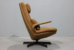 Mid-Century Modern MS86 Stuhl aus Leder von Madsen & Schübel, 1960er