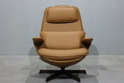 Mid-Century Modern MS86 Stuhl aus Leder von Madsen & Schübel, 1960er