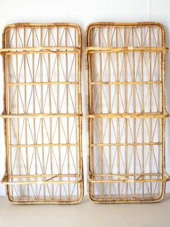 Mid-Century Modern Rattan Tagesbett von Úluv, 1960er, 2er Set