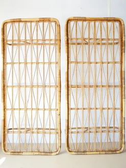 Mid-Century Modern Rattan Tagesbett von Úluv, 1960er, 2er Set