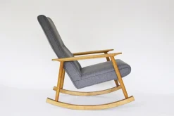 Mid-Century Modern Schaukelstuhl von Valerija Ema Cukermanienė, 1960er
