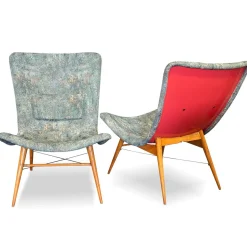 Mid-Century Modern Sessel von Miroslav Navrátil, 1960er, 2er Set