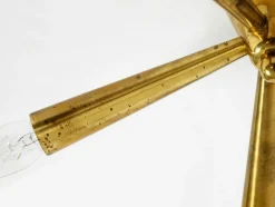 Mid-Century Modern Sputnik Messing Deckenlampe mit Fünf Armen, 1950er