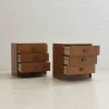 Mid-Century Modern Teak Nachttische, 1960er, 2er Set