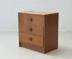 Mid-Century Modern Teak Nachttische, 1960er, 2er Set