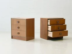 Mid-Century Modern Teak Nachttische, 1960er, 2er Set