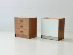 Mid-Century Modern Teak Nachttische, 1960er, 2er Set