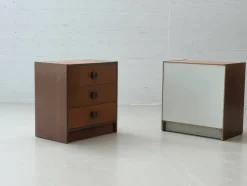 Mid-Century Modern Teak Nachttische, 1960er, 2er Set