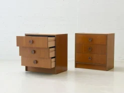 Mid-Century Modern Teak Nachttische, 1960er, 2er Set