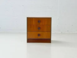 Mid-Century Modern Teak Nachttische, 1960er, 2er Set