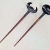 Mid-Century Modern Teak Salatbesteck, 1960er, 2er Set