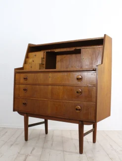 Mid-Century Modern Teak Sekretär, 1960