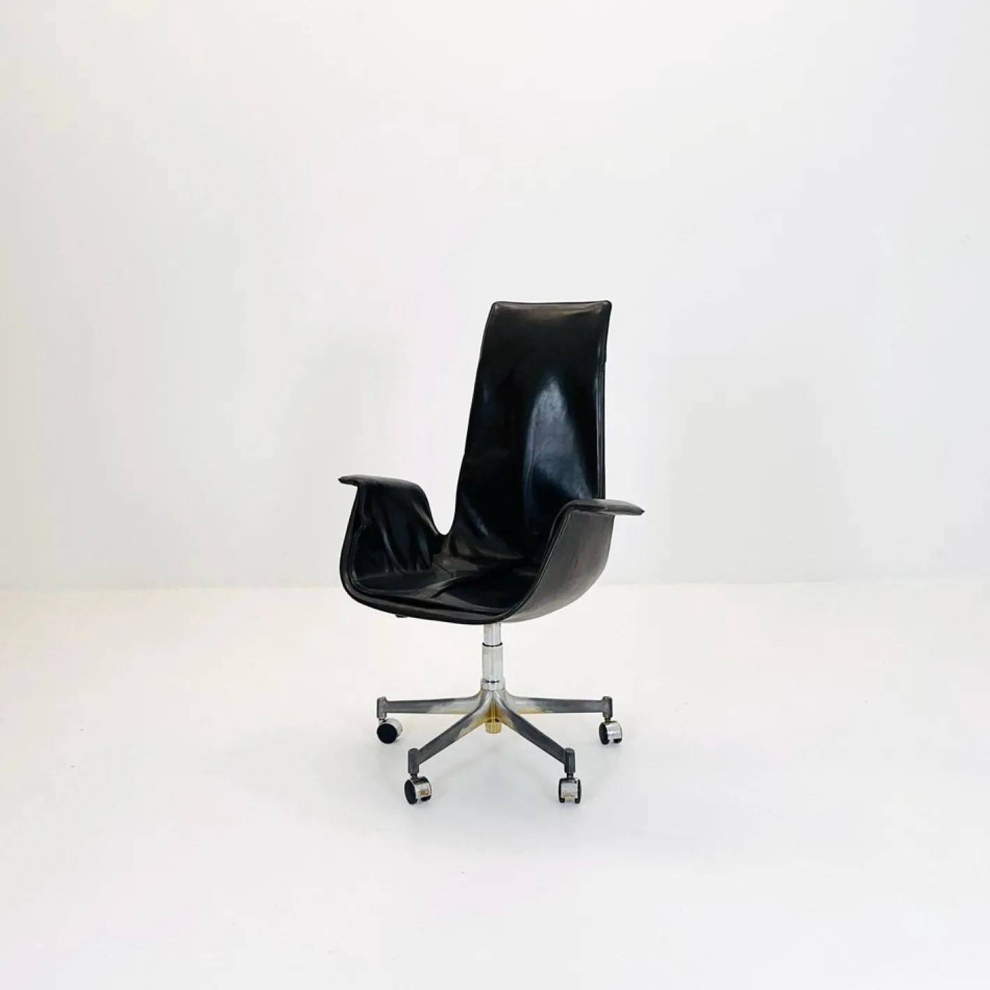Mid-Century Modern Tulip Schreibtischstuhl von Preben Fabricius & Jørgen Kastholm für Walter Knoll, 1960er