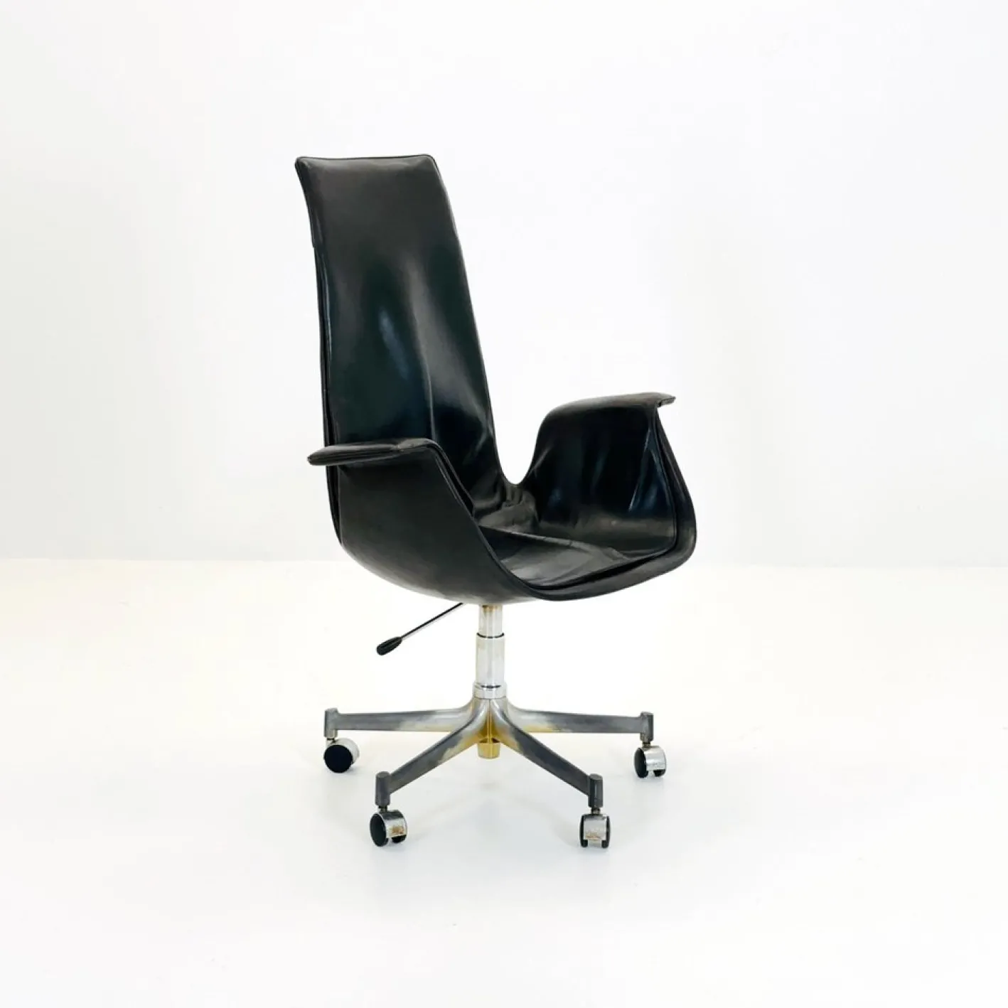 Mid-Century Modern Tulip Schreibtischstuhl von Preben Fabricius & Jørgen Kastholm für Walter Knoll, 1960er