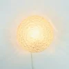 Mid-Century Modern Wandlampe aus bernsteinfarbenem Sideglas von Helena Tynell für Limburg, 1970er