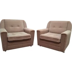 Mid-Century Modern Wiberg Sessel von Up Závody Rousínov, 1980, 2er Set