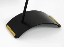 Mid-Century Modern Zeitungsständer mit schwerem Metallregal