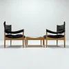 Mid-Century Modus Sessel, Tisch & Hocker aus Eiche von Kristian Solmer Vedel für Soren Willadsen, Dänemark, 1960er, 4er Set