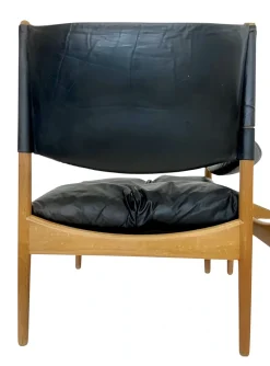 Mid-Century Modus Sessel, Tisch & Hocker aus Eiche von Kristian Solmer Vedel für Soren Willadsen, Dänemark, 1960er, 4er Set