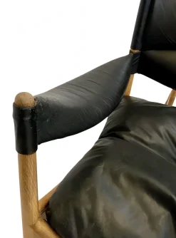 Mid-Century Modus Sessel, Tisch & Hocker aus Eiche von Kristian Solmer Vedel für Soren Willadsen, Dänemark, 1960er, 4er Set