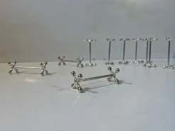Mid-Century Molekulare Silberne Messerbänke, 1960er, 10 . Set