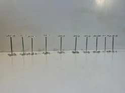 Mid-Century Molekulare Silberne Messerbänke, 1960er, 10 . Set